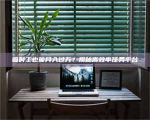 乐陵临时工也能月入过万？揭秘高效率任务平台 第1张