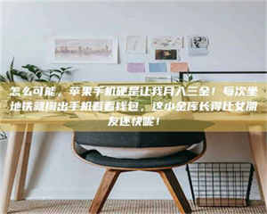 乐陵怎么可能，苹果手机硬是让我月入三金！每次坐地铁就掏出手机看看钱包，这小金库长得比女朋友还快呢！ 第1张