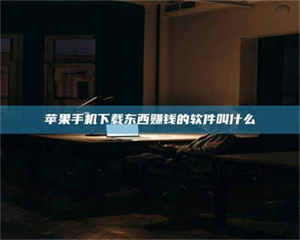 乐陵苹果手机下载东西赚钱的软件叫什么 第1张